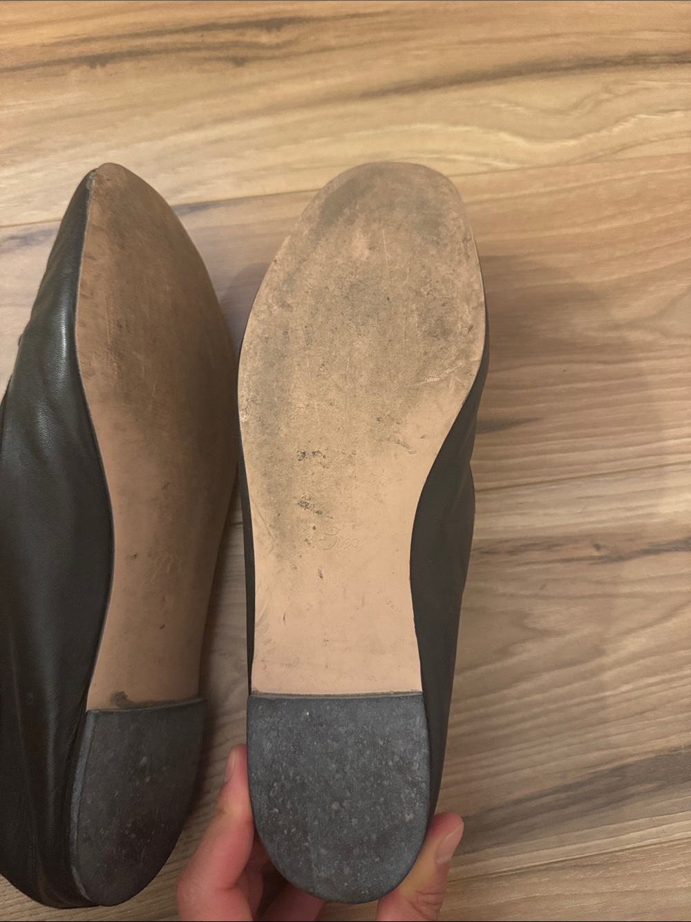 J. Crew Black Leather Ballet Flats with Bow - Picture 7 of 13